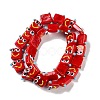 Handmade Lampwork Beads Strands LAMP-Q036-07F-2