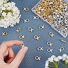 Easter Theme 160Pcs 2 Colors Tibetan Style Bead Frames TIBEB-CA0001-17-3