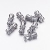 Brass Screw Clasps X-KK88-1