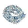 Natural Aquamarine Beads Strands G-F509-10-4mm-01-4