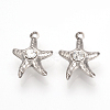 201 Stainless Steel Rhinestone Pendants STAS-S042-04C-2