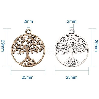 Tibetan Style Alloy Pendants TIBEP-PH0003-01-1