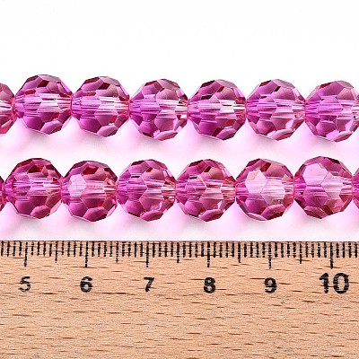 Baking Paint Transparent Glass Beads X1-DGLA-A035-T10mm-A03-1