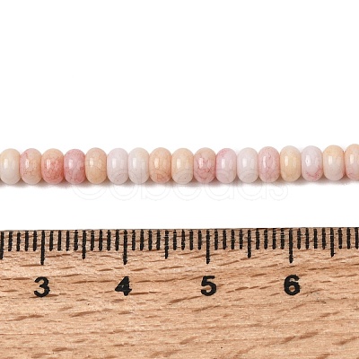 Cracked Opaque Glass Beads Strand GLAA-D306-A06-1