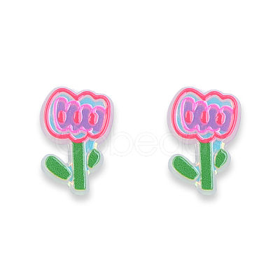 Plate Acrylic Cabochons OACR-N135-18-1