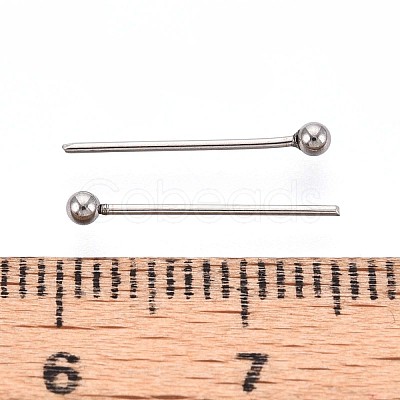 304 Stainless Steel Head Pins STAS-T065-15mm-20P-1