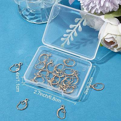 30Pcs Brass Earring Hooks KK-BBC0004-29-1