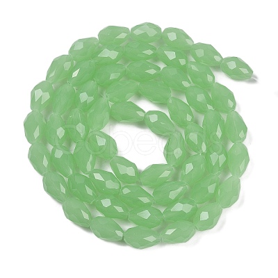 Electroplate Imitation Jade Glass Beads Strands EGLA-N013-J6mm-D04-1