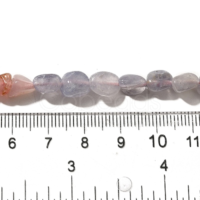 Natural Quartz & Tanzanite Stone Beads Strands G-L610-B23-02-1