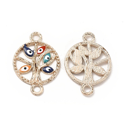 Alloy Enamel Connector Charms FIND-H039-19RG-A-1