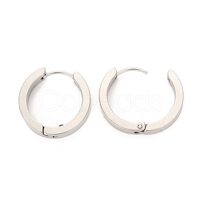 304 Stainless Steel Huggie Hoop Earrings EJEW-O087-09G-P-1