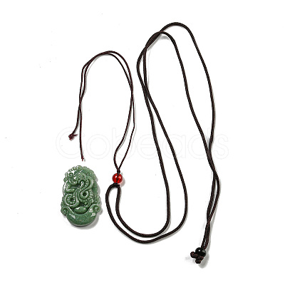 Natural Jadeite Pendant Necklaces G-H306-05-06-1