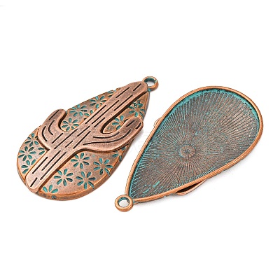 Tibetan Style Alloy Pendants X-PALLOY-F319-05R-1