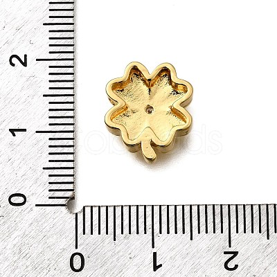Brass Micro Pave Clear Cubic Zirconia Beads KK-B136-10G-02-1