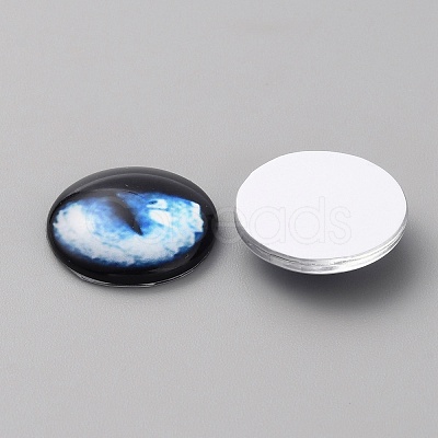 Glass Cabochons GLAA-WH0033-75F-08-1