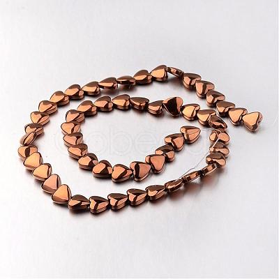 Electroplate Non-magnetic Synthetic Hematite Bead Strands G-F300-22B-08-1