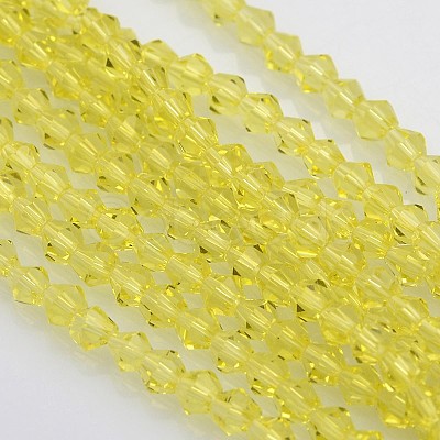 Bicone Glass Beads Strands LS-EGLA-P016-4mm-11-1