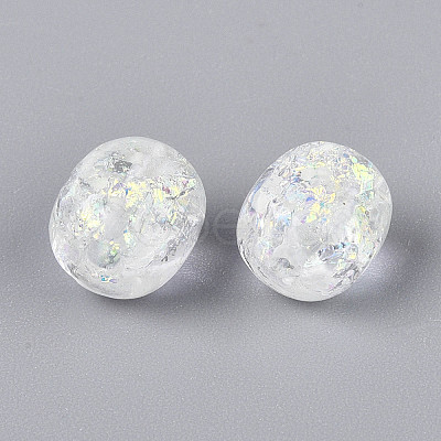 Handmade Foil Lampwork Beads Strands FOIL-T008-01H-1