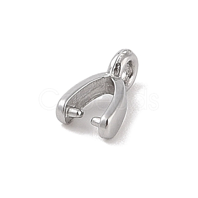 Non-Tarnish 304 Stainless Steel Ice Pick Pinch Bails STAS-Z058-01P-04-1