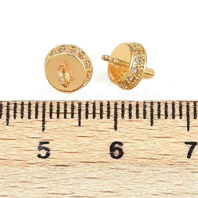 Brass Micro Pave Cubic Zirconia Peg Bails LS-KK-Z122-06G-1