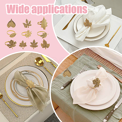 20Pcs 10 Styles Iron Napkin Rings DIY-GO0002-94-1