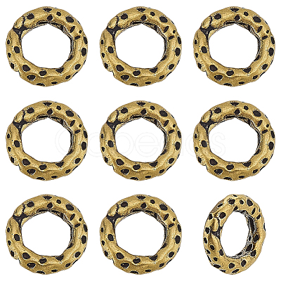 10Pcs Brass Linking Rings KK-PH0014-32AG-1