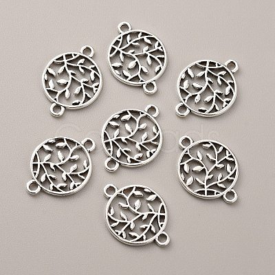 Tibetan Style Zinc Alloy Connector Charms LS-FIND-WH0145-29AS-1