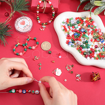 Christmas DIY Bangles Jewelry Making Kit DIY-SC0026-16-1