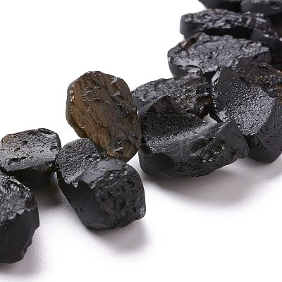 Natural Tektite Beads Strands G-K419-02B-1