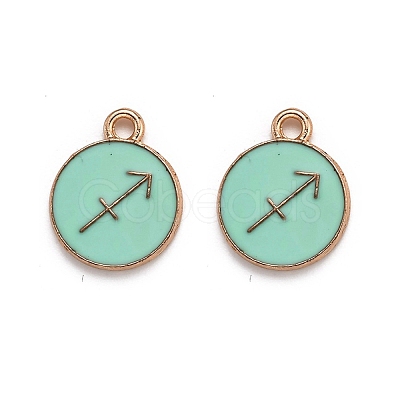 Alloy Enamel Pendants ENAM-S124-01B-15F-1