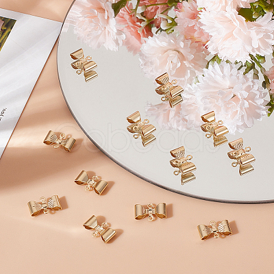40Pcs Rack Plating Brass Connector Charms KK-BC0010-82-1