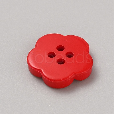 Spray Painted Plastic Buttons FIND-WH0152-394A-04-1