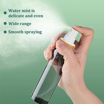 Plastic & Bamboo Spray Bottle Replacement Dispensing Pump Top MRMJ-WH0087-11B-1