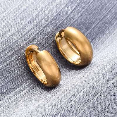 316 Surgical Stainless Steel Hoop Earrings for Women EJEW-G429-01A-G-1