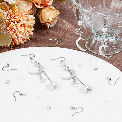 300Pcs 304 Stainless Steel French Earring Hooks STAS-SP0001-36-1