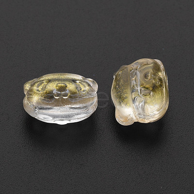 Two Tone Transparent Spray Painted Glass Beads GLAA-T022-02-A02-1