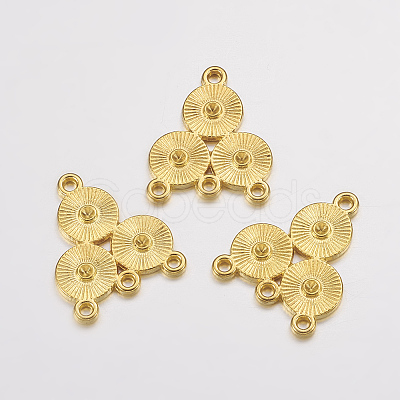 Alloy Rhinestone Connector Settings LS-EA10684Y-G-1