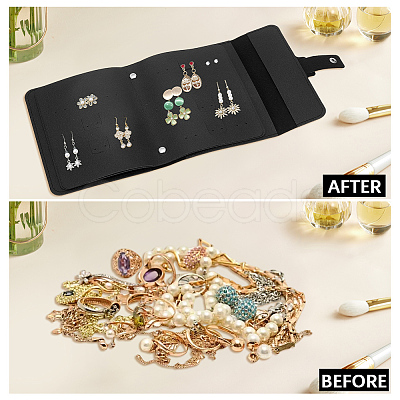 PU Leather Earring Storage Bags AJEW-SP0006-24D-1