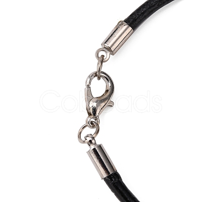 Cowhide Leather Cord Bracelet Making X-AJEW-JB00016-03-1