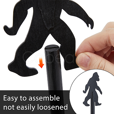 1Pc Chimpanzees Wooden Storage Rack AJEW-DC0003-33-1