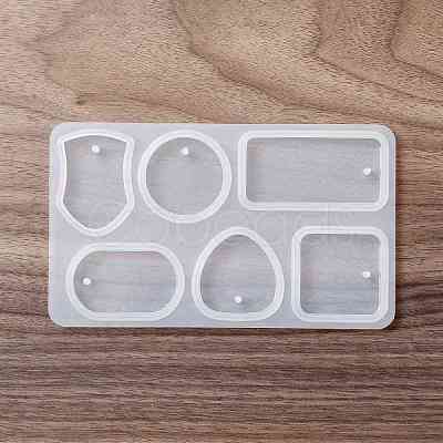 DIY Shield & Geometric Shape Pendant Silicone Molds DIY-G067-06A-1