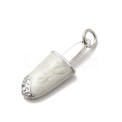 Brass Micro Pave Cubic Zirconia Pendants KK-A278-13P-1