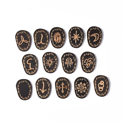 Wood Witch Runes AJEW-E052-02-1