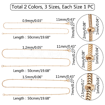 304 Stainless Steel Round Snake Chain Necklace NJEW-UN0001-27-1
