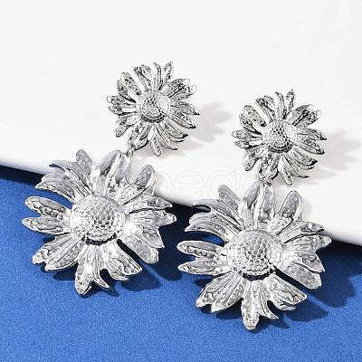 304 Stainless Steel Dangle Stud Earrings LS-EJEW-G423-18P-1