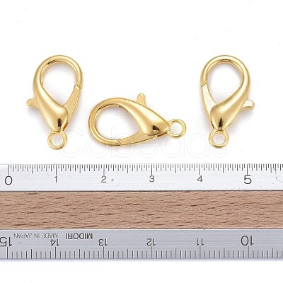 Zinc Alloy Lobster Claw Clasps X-E107-G-1