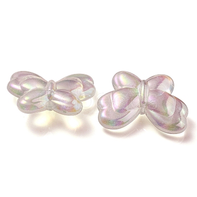 UV Plating Luminous Transparent Acrylic Beads OACR-P010-11B-1