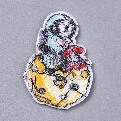 Computerized Embroidery Cloth Iron On/Sew On Patches DIY-D030-F08-1