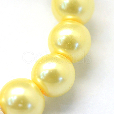 Baking Painted Glass Pearl Bead Strands HY-Q003-3mm-22-1