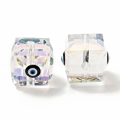 Transparent Glass Beads GLAA-F121-15C-1